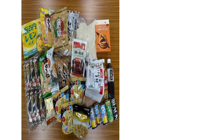 今回のフードドライブで集まった食品