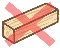 剪定枝として出せないもの5(木材、木製品)