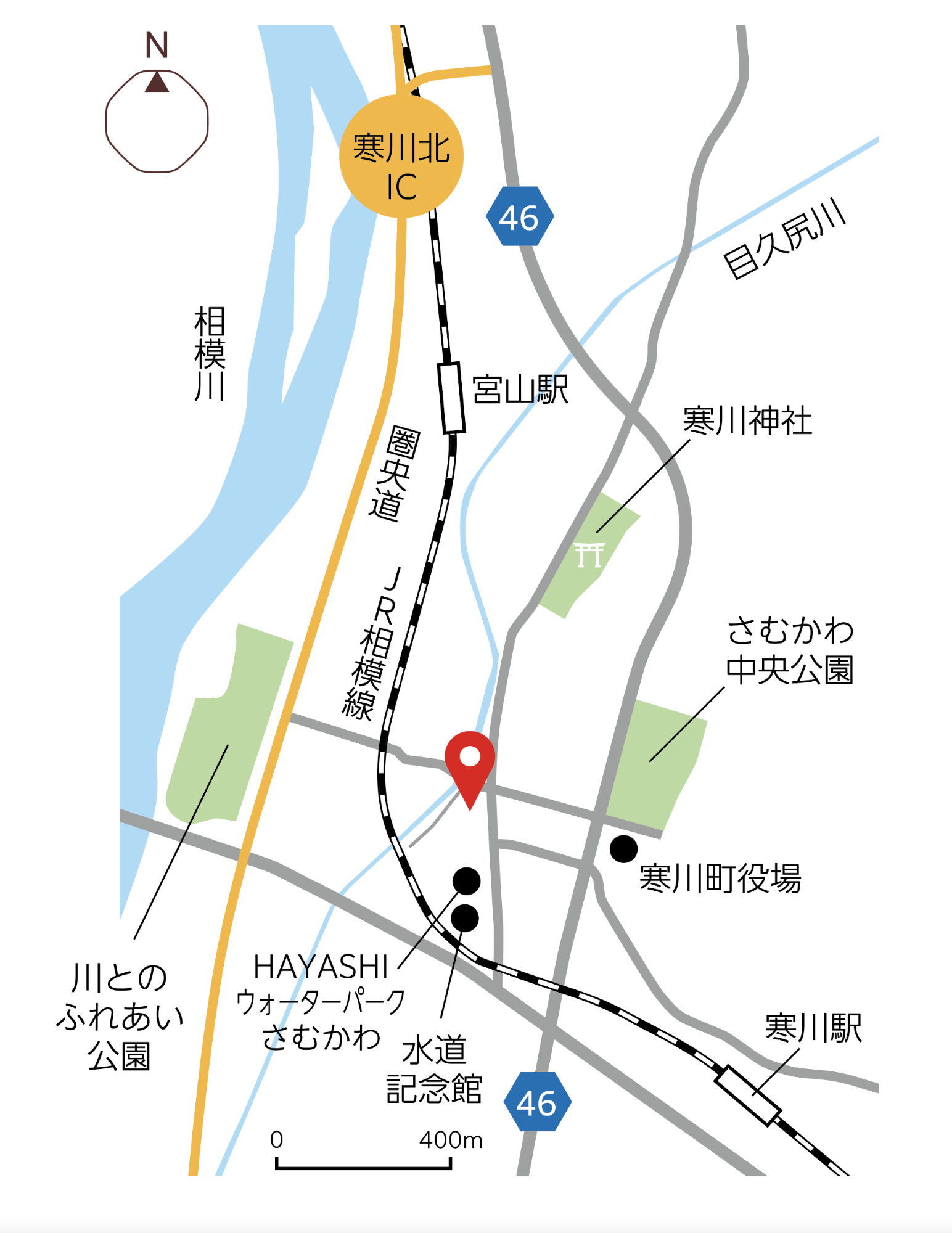 給食センター所在地図