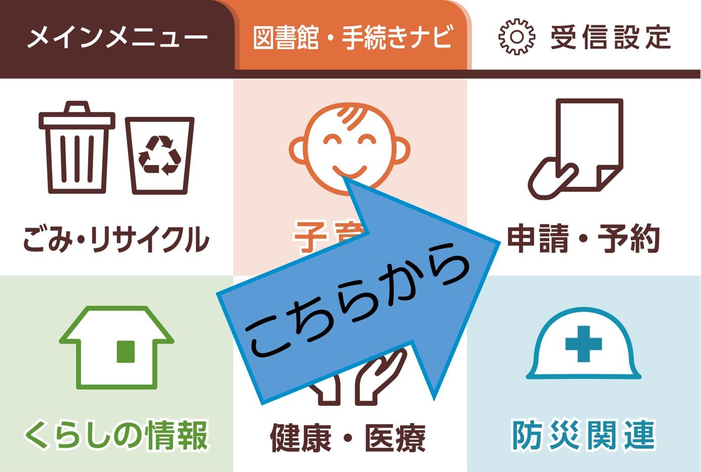 町公式LINEアカウントメインメニュースクショ