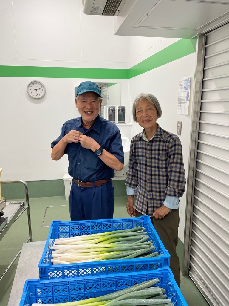 関口さんのネギの納品