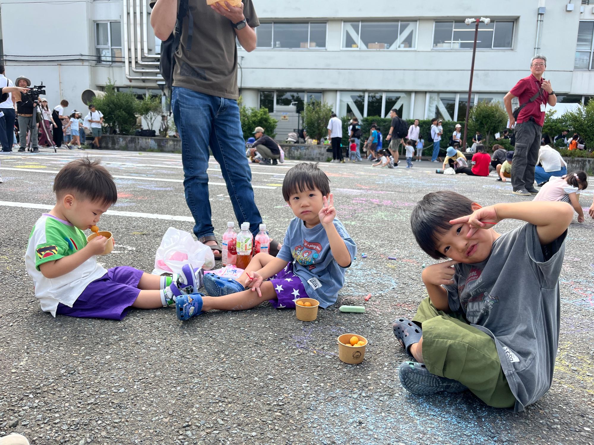さむかわいいチョーク祭りの様子