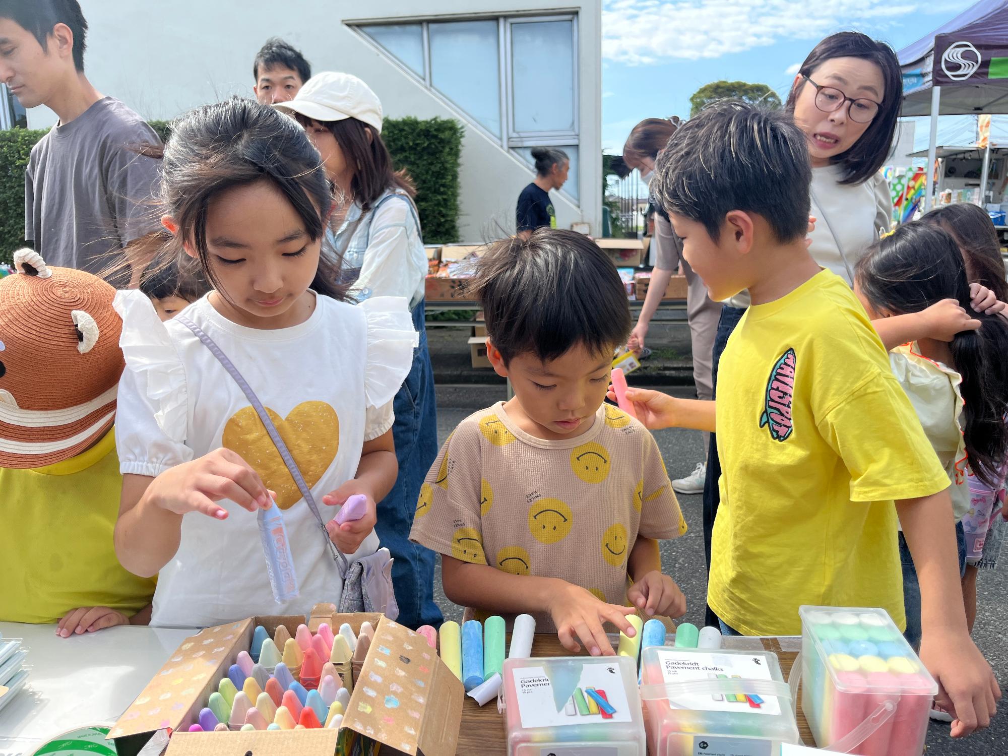 さむかわいいチョーク祭りの様子