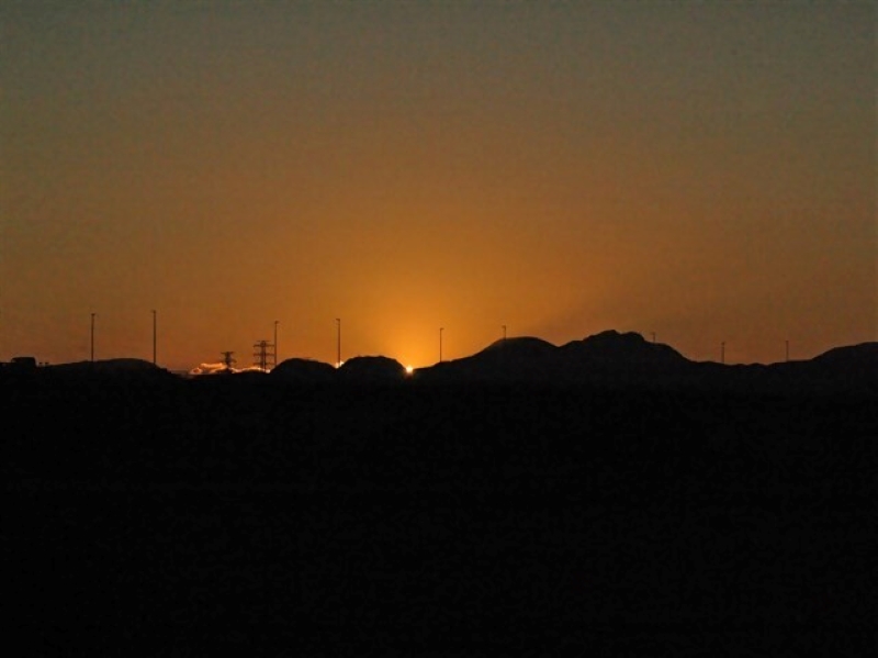 夕日