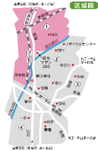区域1の地図