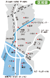区域4の地図