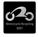 二輪車リサイクルマークの画像