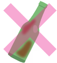 汚れが落ちないびん