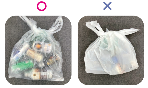 資源物の袋の使い方