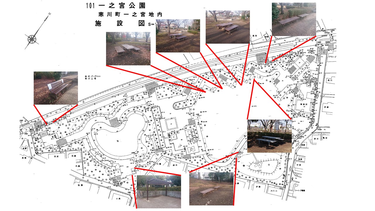 新設、補修されたベンチ