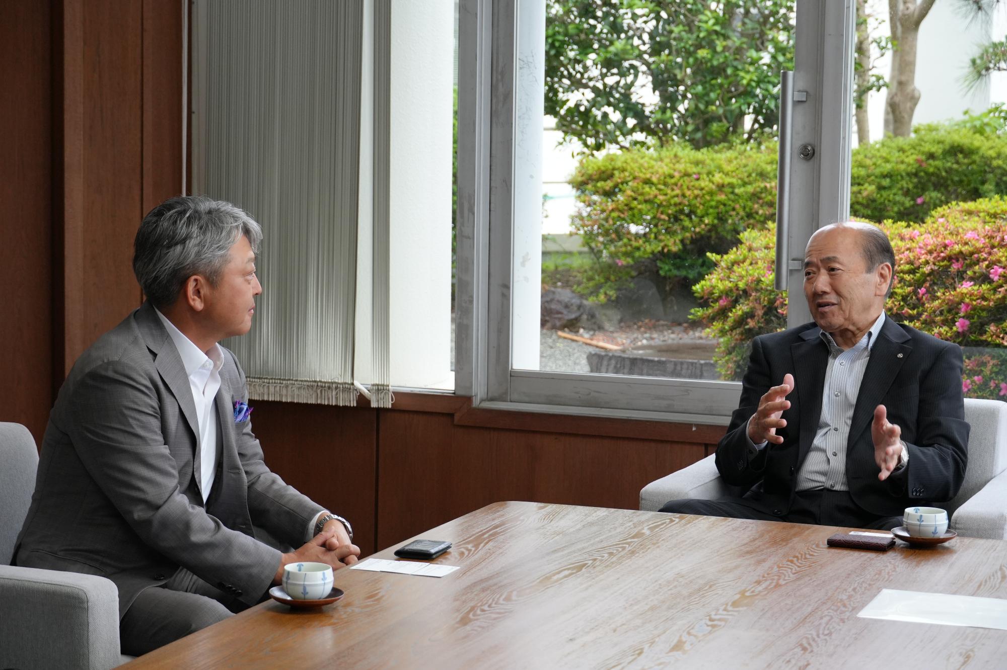 町長との懇談
