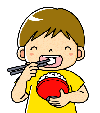 ご飯食べる男の子