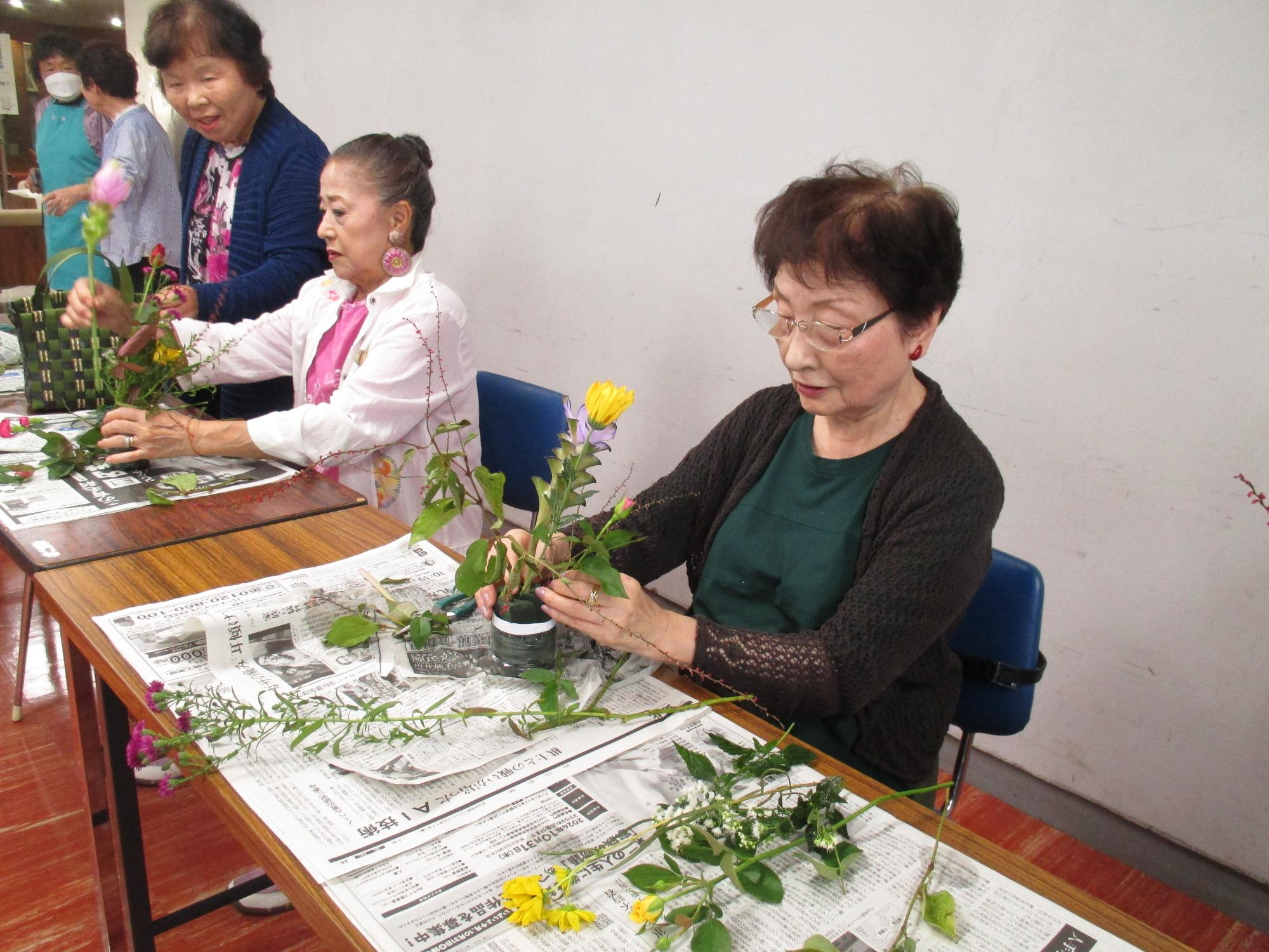 フラワーアレンジメント写真1