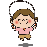 女の子縄跳び3