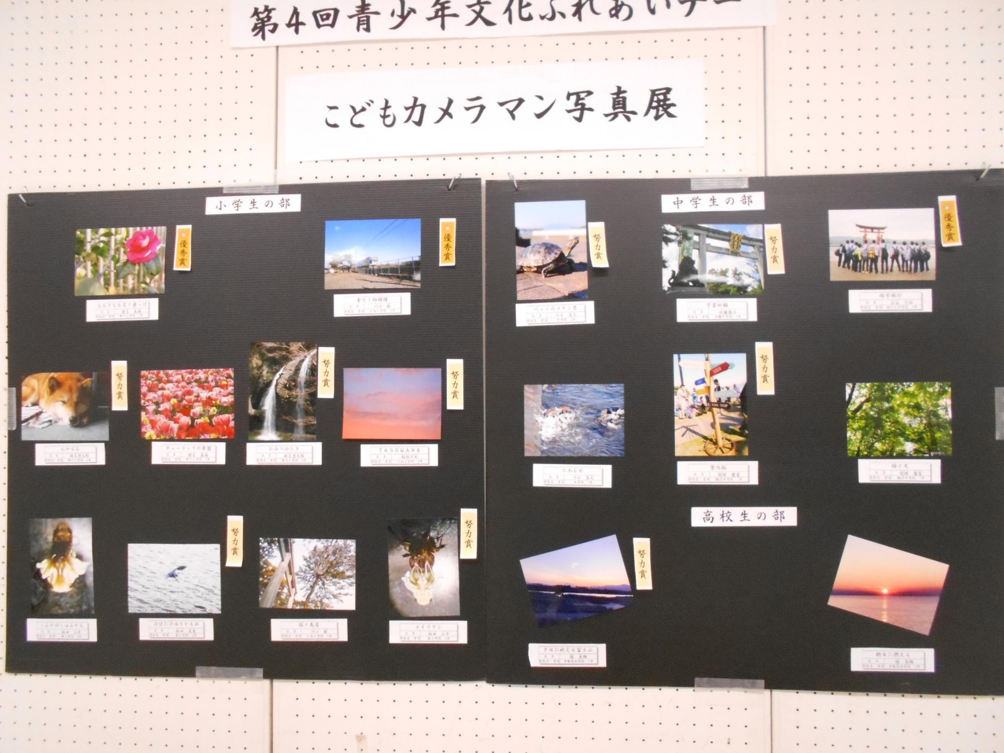 平成30年開催のこども写真展の様子