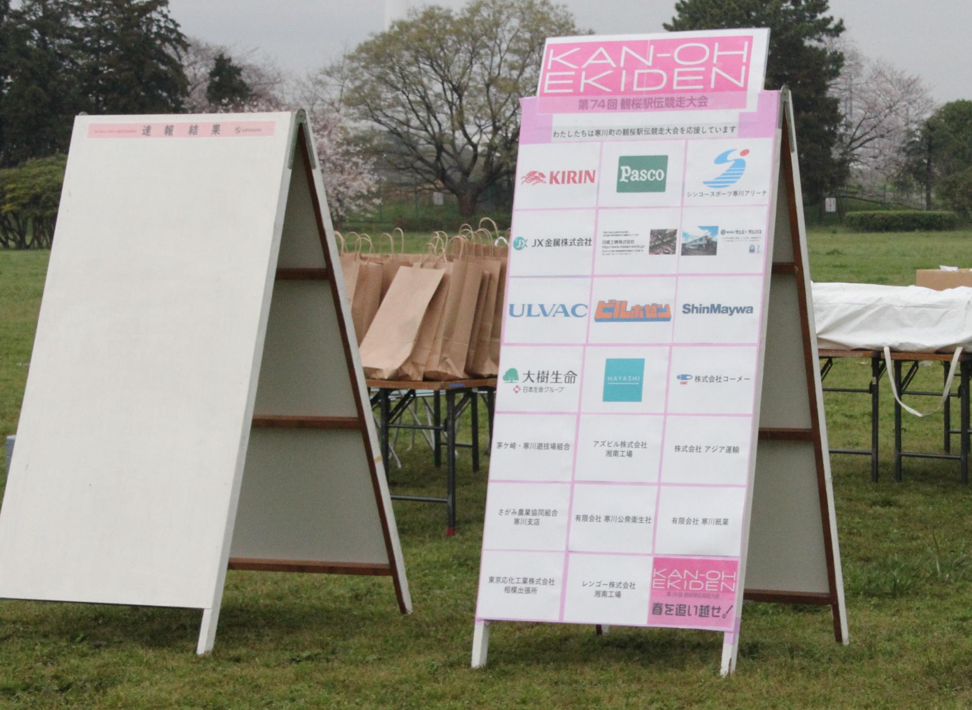 協賛看板当日の様子
