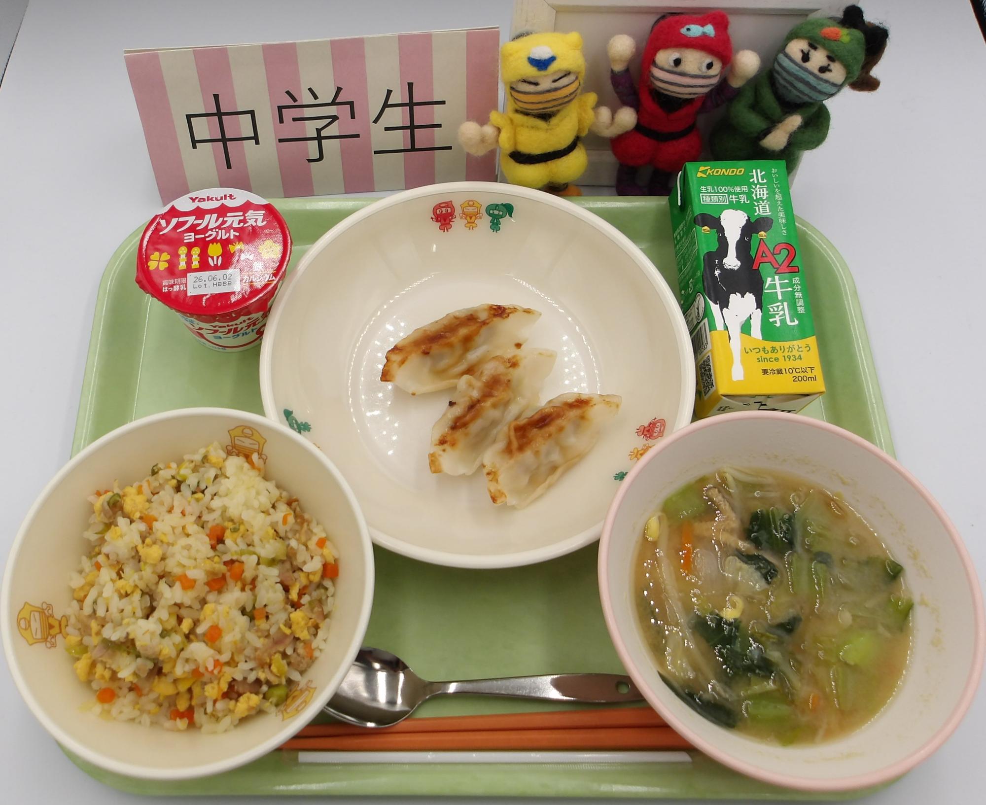 令和8年5月19日 中学校 盛り付け例