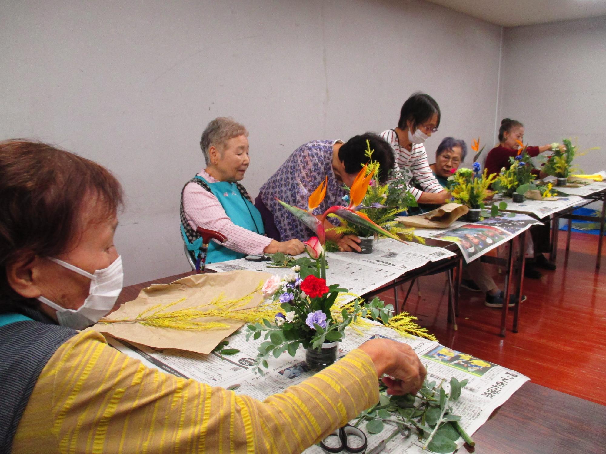 フラワーアレンジ写真